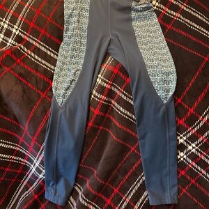 Kerrits Kids Teal and Navy Leggings